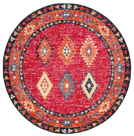 Safavieh Montage Mtg201Q Red/Black Area Rug