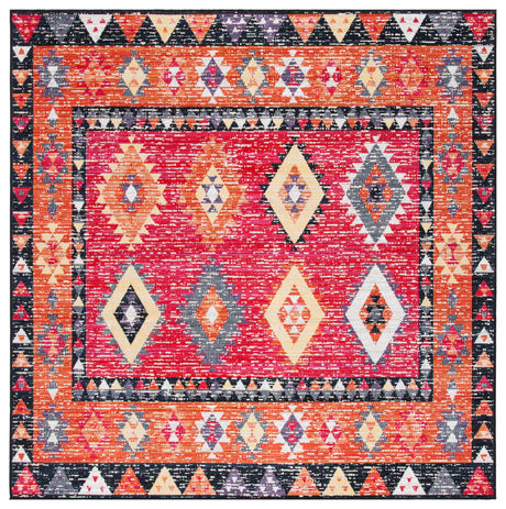 Safavieh Montage Mtg201Q Red/Black Area Rug