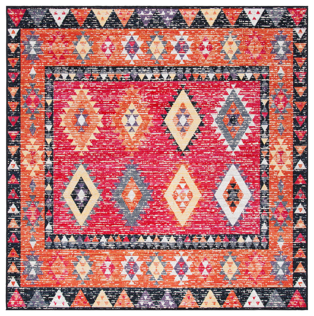 Safavieh Montage Mtg201Q Red/Black Area Rug