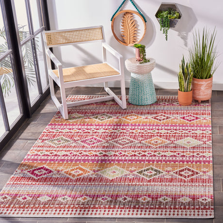 Safavieh Montage Mtg271Q Red/Fuchsia Rug.