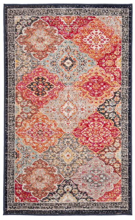 Safavieh Montage Mtg281Q Red/Aqua Area Rug