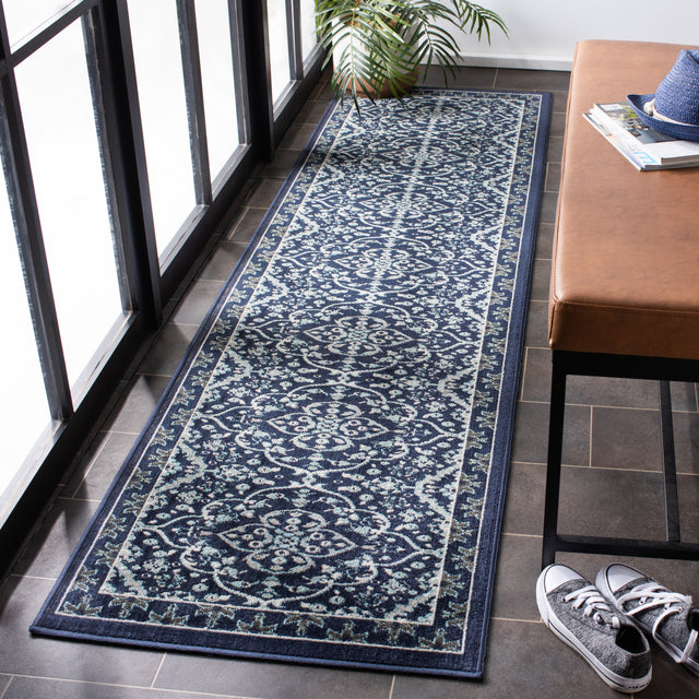 Safavieh Montage Mtg283N Navy/Ivory Rugs.