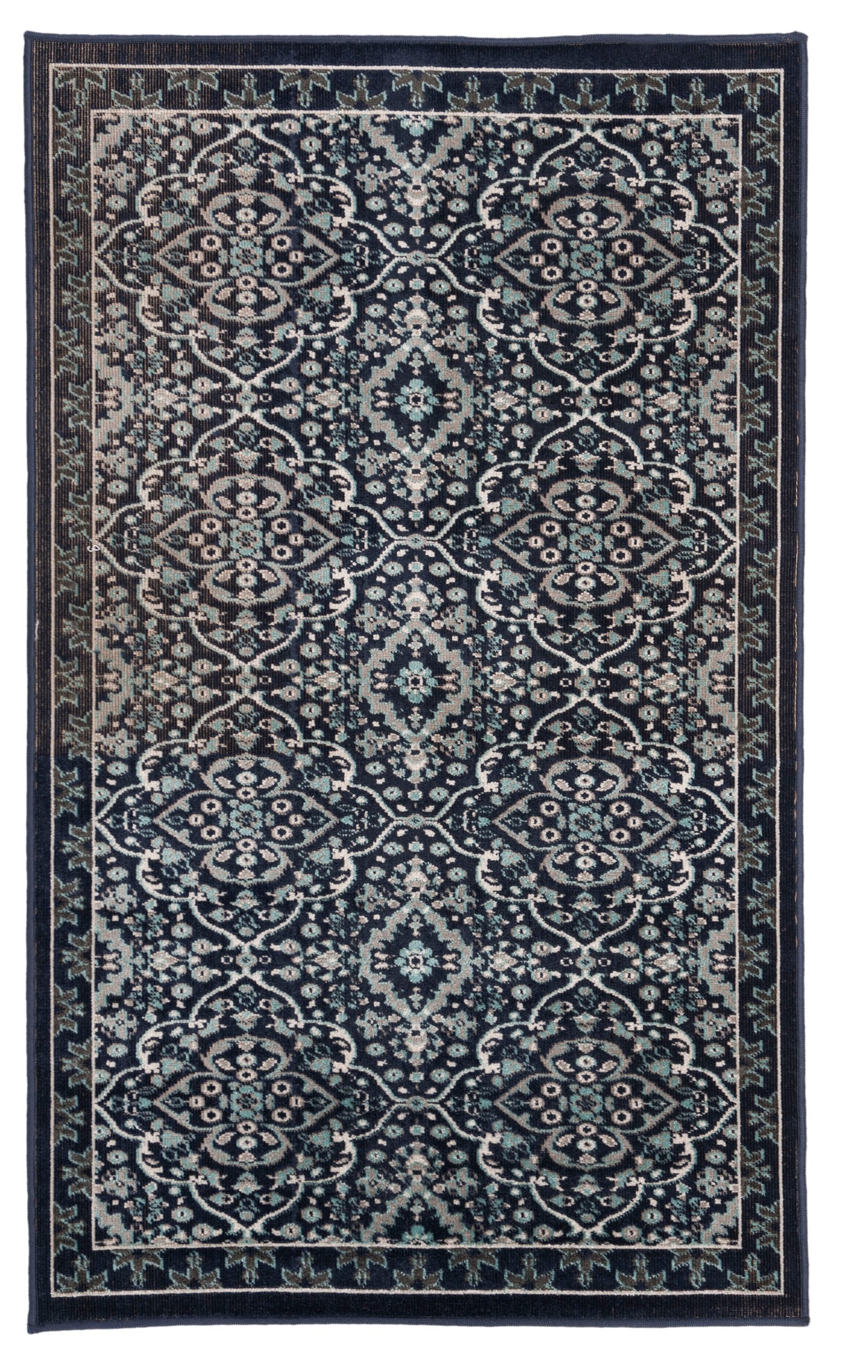 Safavieh Montage Mtg283N Navy/Ivory Rugs.