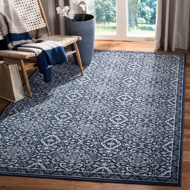 Safavieh Montage Mtg283N Navy/Ivory Rugs.