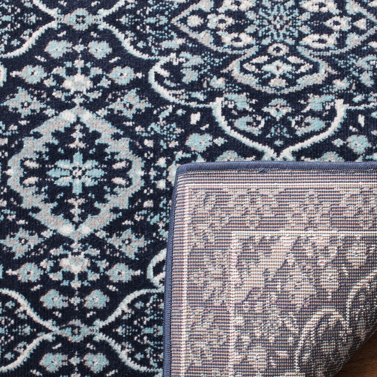 Safavieh Montage Mtg283N Navy/Ivory Rugs.