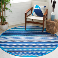 Safavieh Montauk Mtk451M Blue/Ivory Area Rug