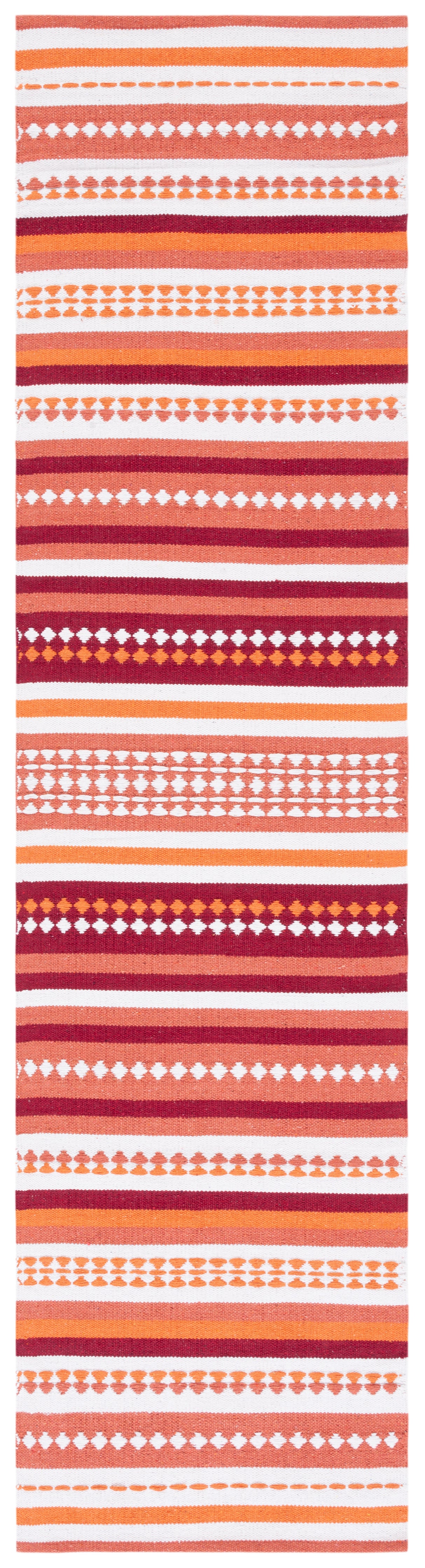 Safavieh Montauk Mtk451P Orange/Ivory Rug.