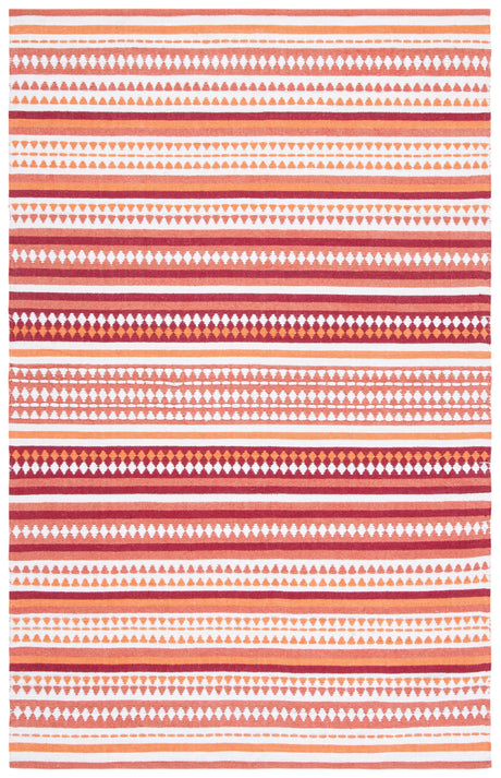 Safavieh Montauk Mtk451P Orange/Ivory Rug.