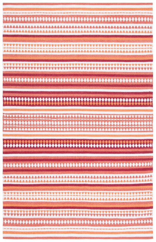 Safavieh Montauk Mtk451P Orange/Ivory Area Rug