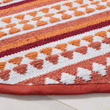 Safavieh Montauk Mtk451P Orange/Ivory Rug.