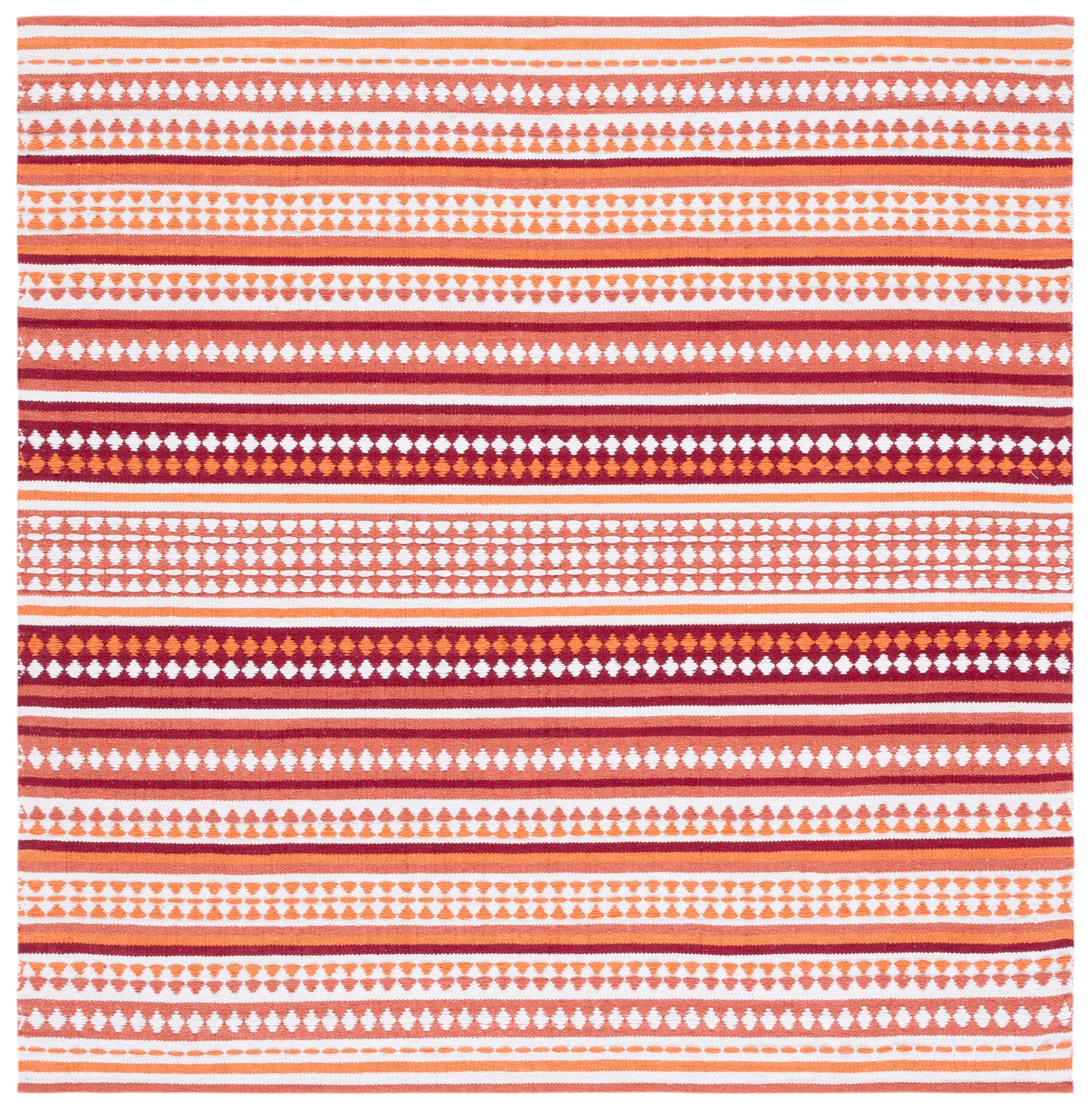 Safavieh Montauk Mtk451P Orange/Ivory Area Rug