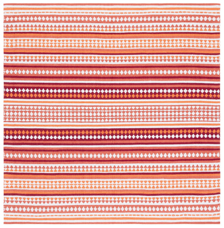 Safavieh Montauk Mtk451P Orange/Ivory Rug.