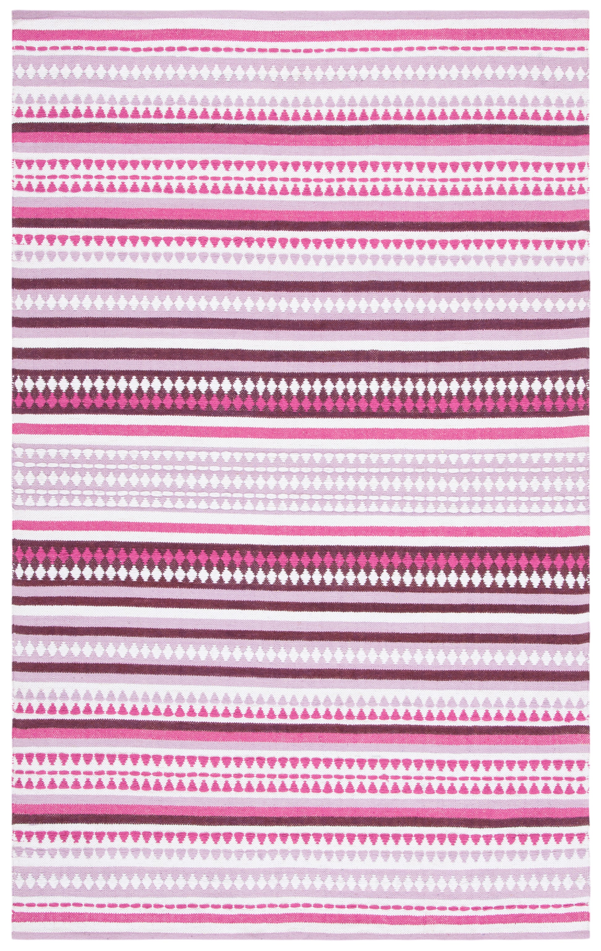 Safavieh Montauk Mtk451R Pink/Ivory Area Rug