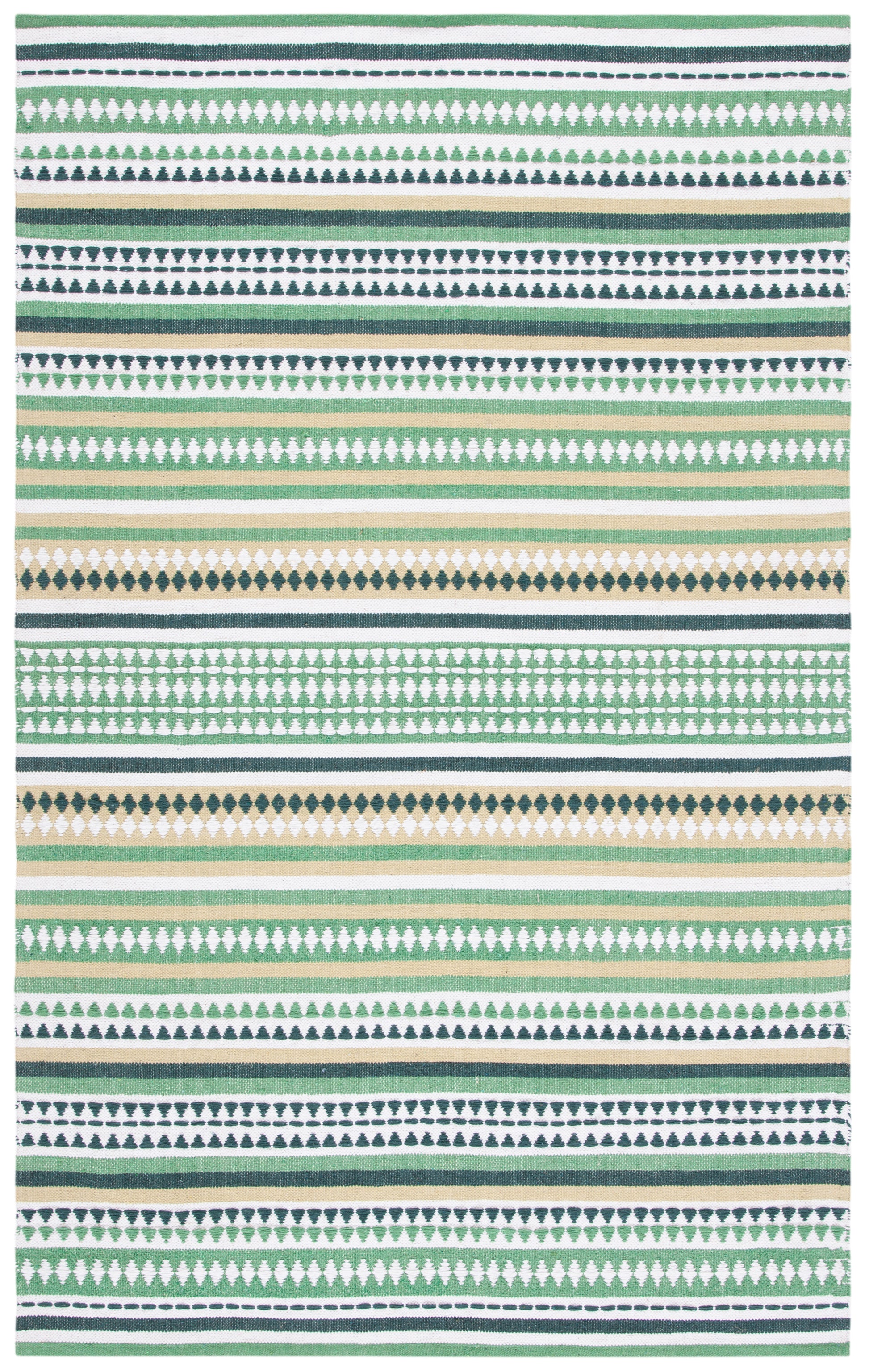 Safavieh Montauk Mtk451Y Green/Ivory Area Rug