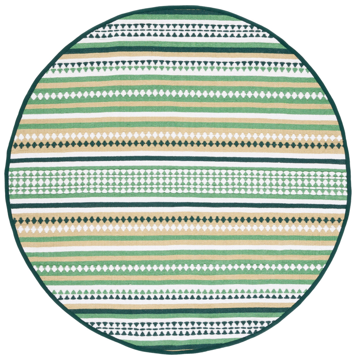 Safavieh Montauk Mtk451Y Green/Ivory Rug.