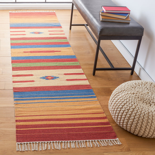 Safavieh Montauk Mtk554Q Red/Blue Area Rug