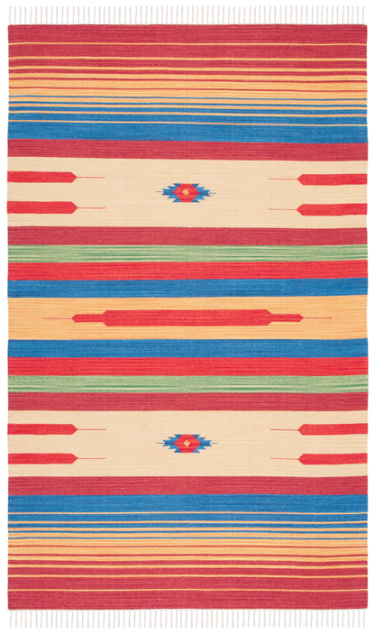 Safavieh Montauk Mtk554Q Red/Blue Area Rug