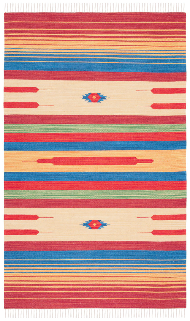 Safavieh Montauk Mtk554Q Red/Blue Area Rug