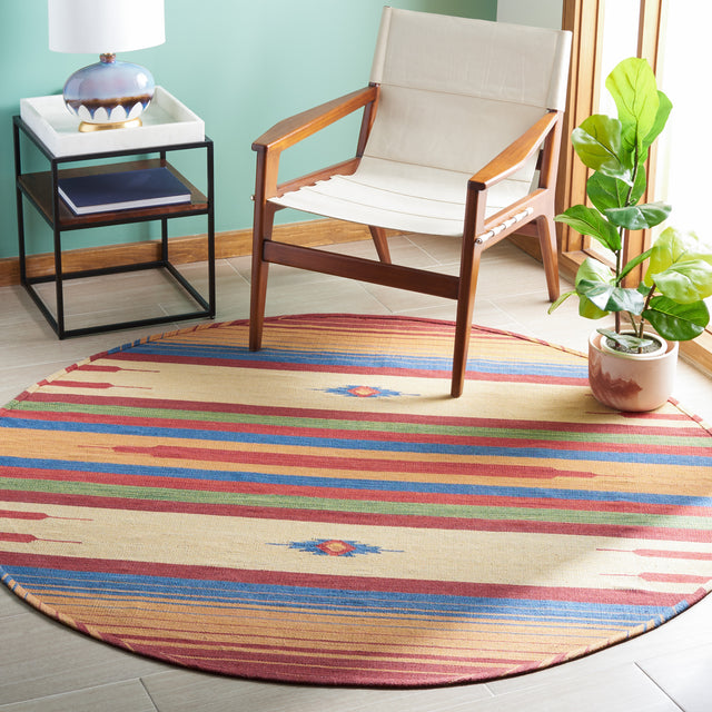 Safavieh Montauk Mtk554Q Red/Blue Area Rug