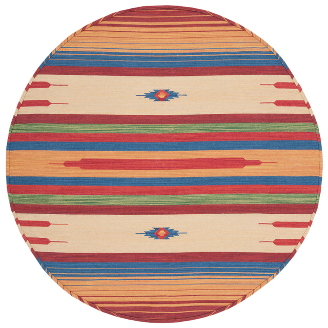 Safavieh Montauk Mtk554Q Red/Blue Area Rug