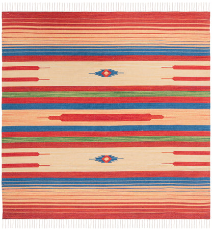 Safavieh Montauk Mtk554Q Red/Blue Area Rug