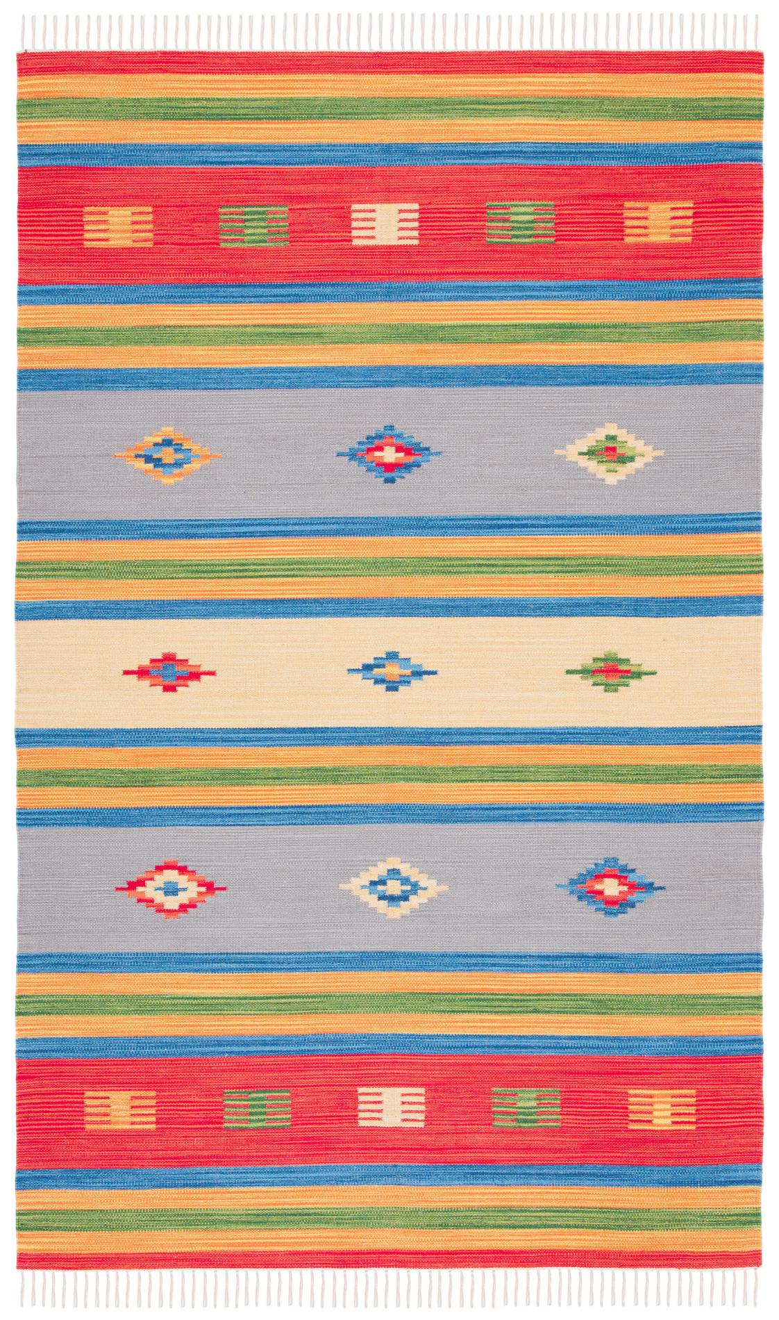 Safavieh Montauk Mtk555M Blue/Red Area Rug