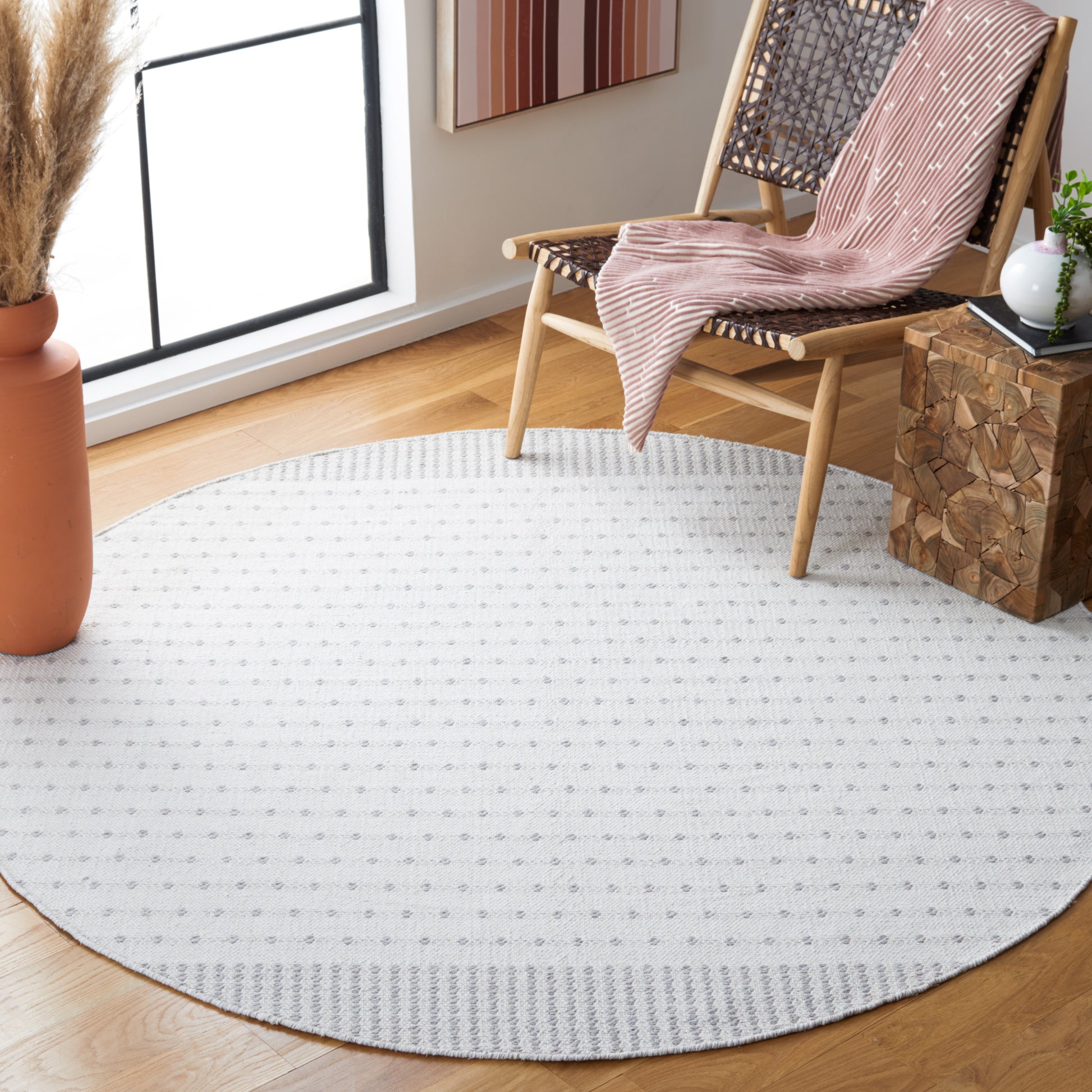 Safavieh Montauk Mtk714G Light Grey/Ivory Area Rug