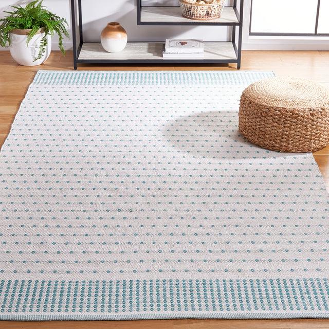 Safavieh Montauk Mtk714J Aqua/Ivory Rug.