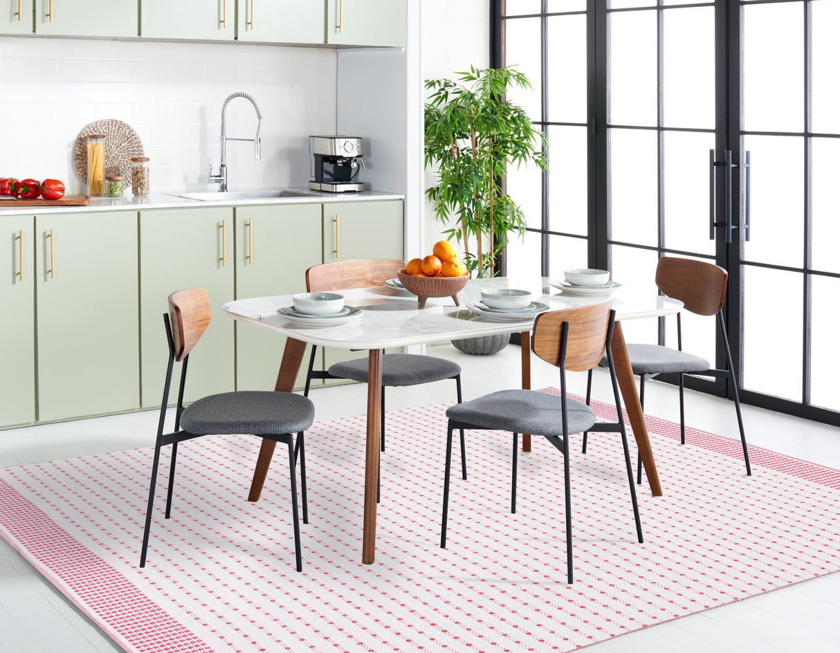 Safavieh Montauk Mtk714Q Red/Ivory Rug.