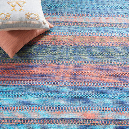 Safavieh Montauk Mtk851N Blue/Orange Area Rug