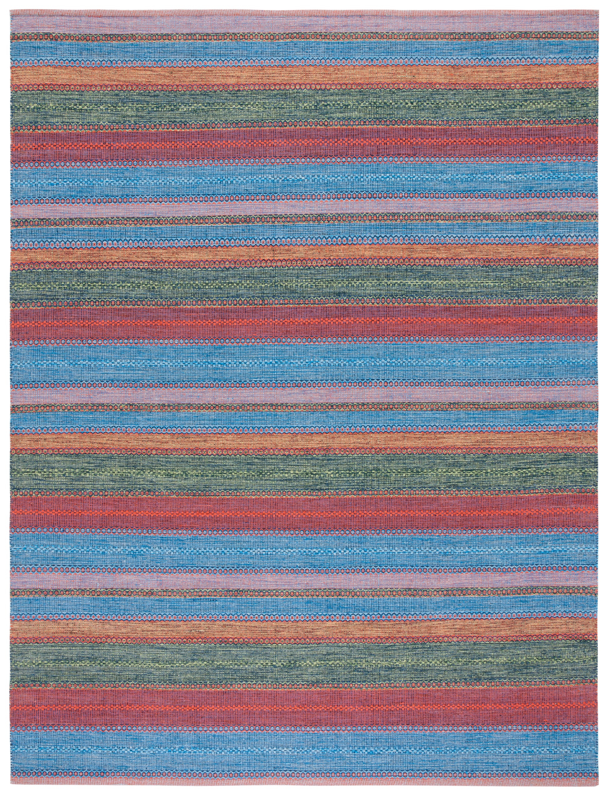 Safavieh Montauk Mtk851N Blue/Orange Area Rug