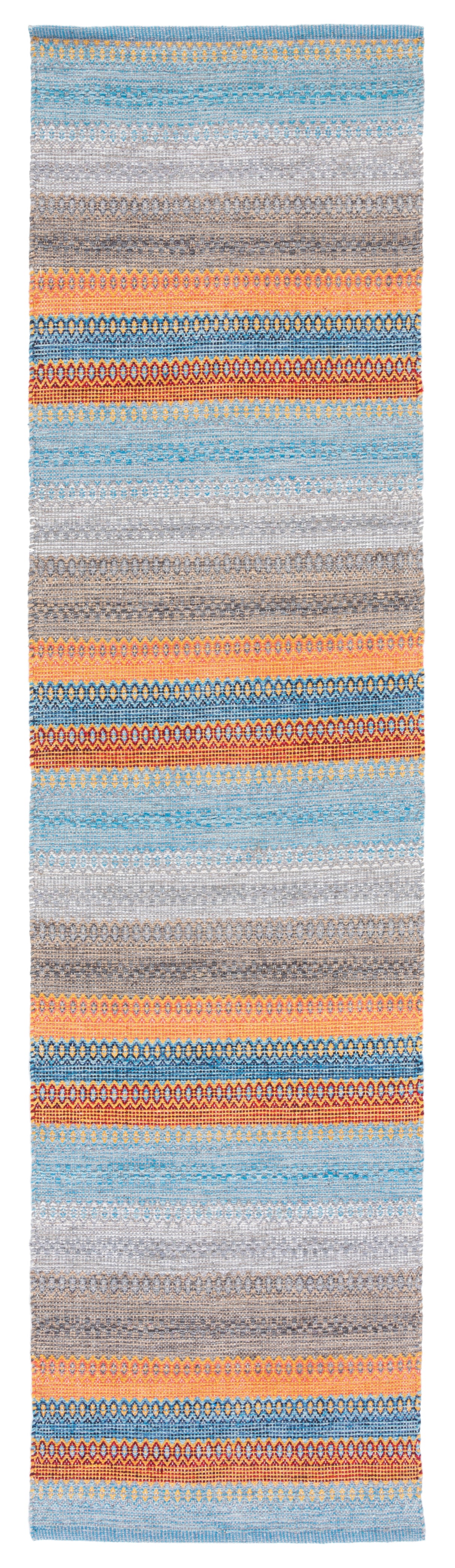 Safavieh Montauk Mtk851P Grey/Orange Rug.