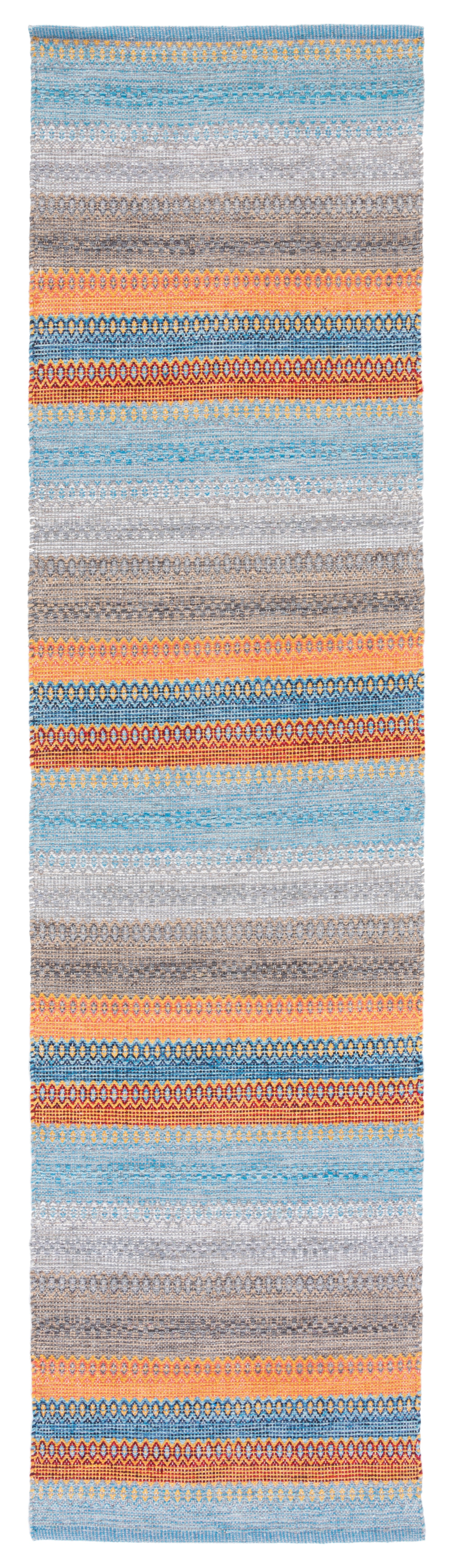 Safavieh Montauk Mtk851P Grey/Orange Area Rug