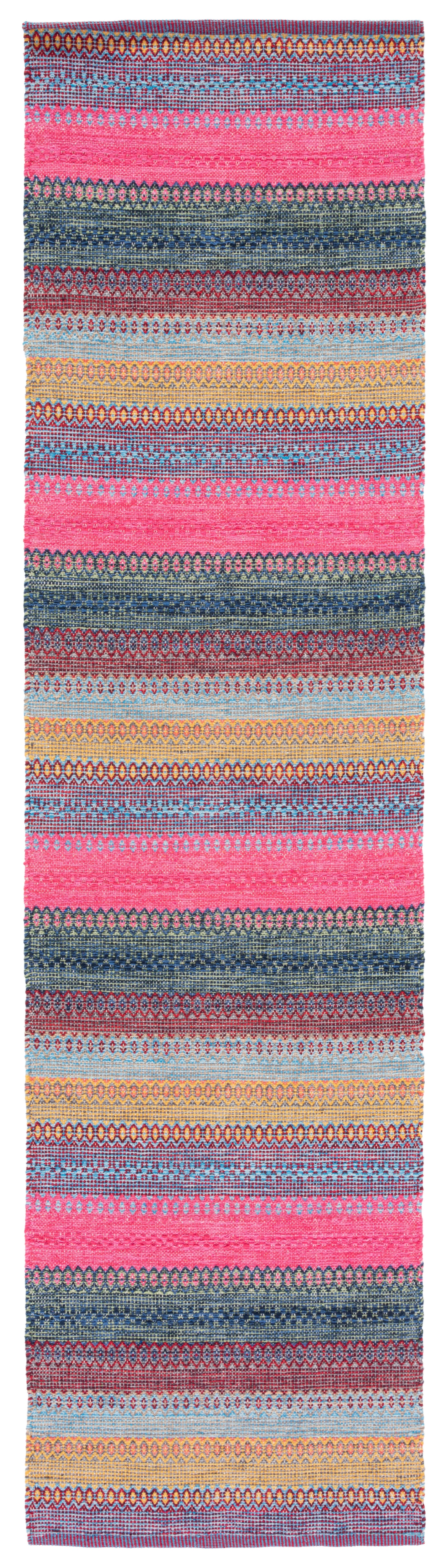 Safavieh Montauk Mtk851Q Red/Blue Area Rug