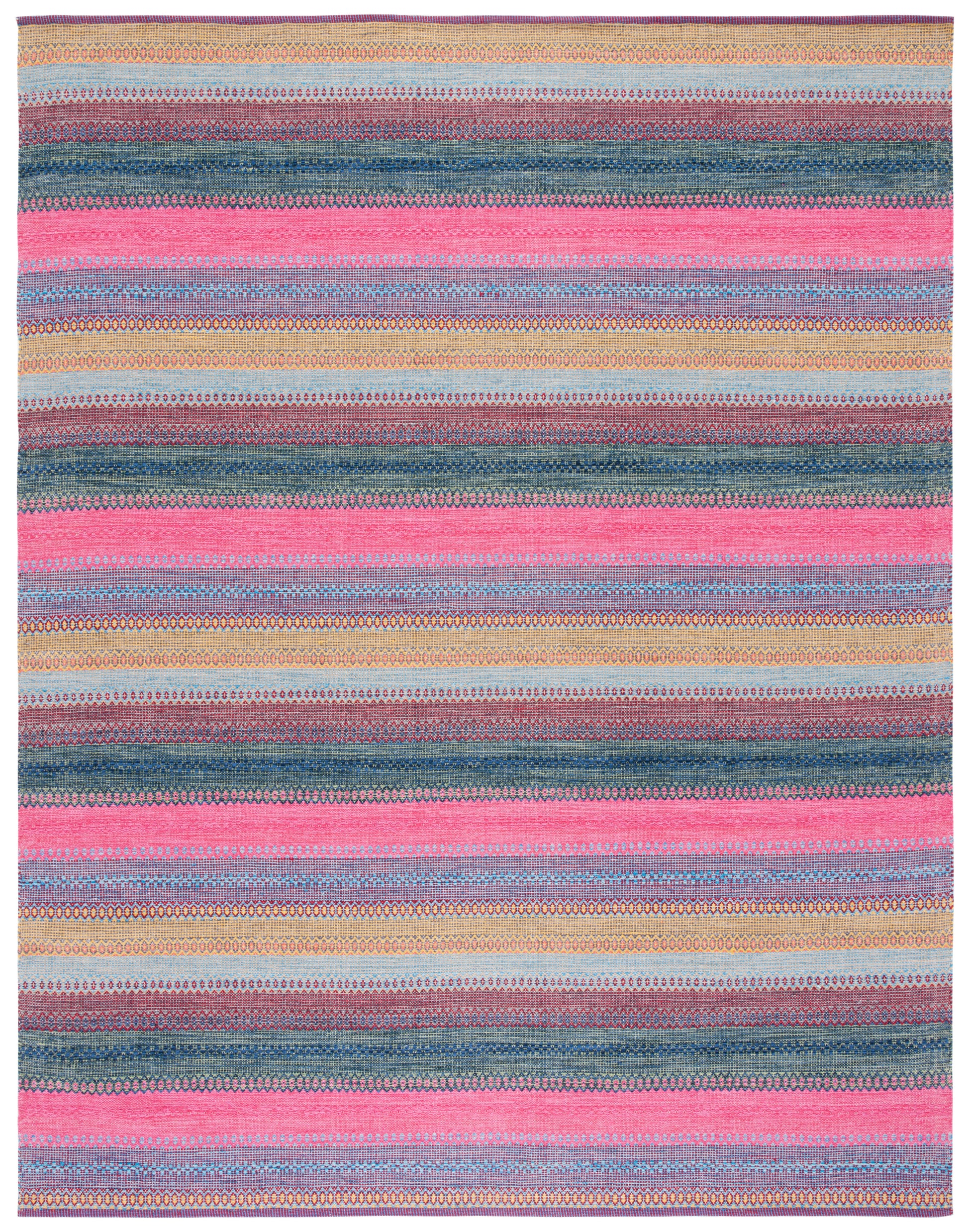 Safavieh Montauk Mtk851Q Red/Blue Area Rug