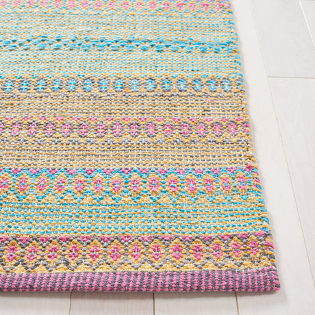 Safavieh Montauk Mtk851U Blue/Pink Rug.