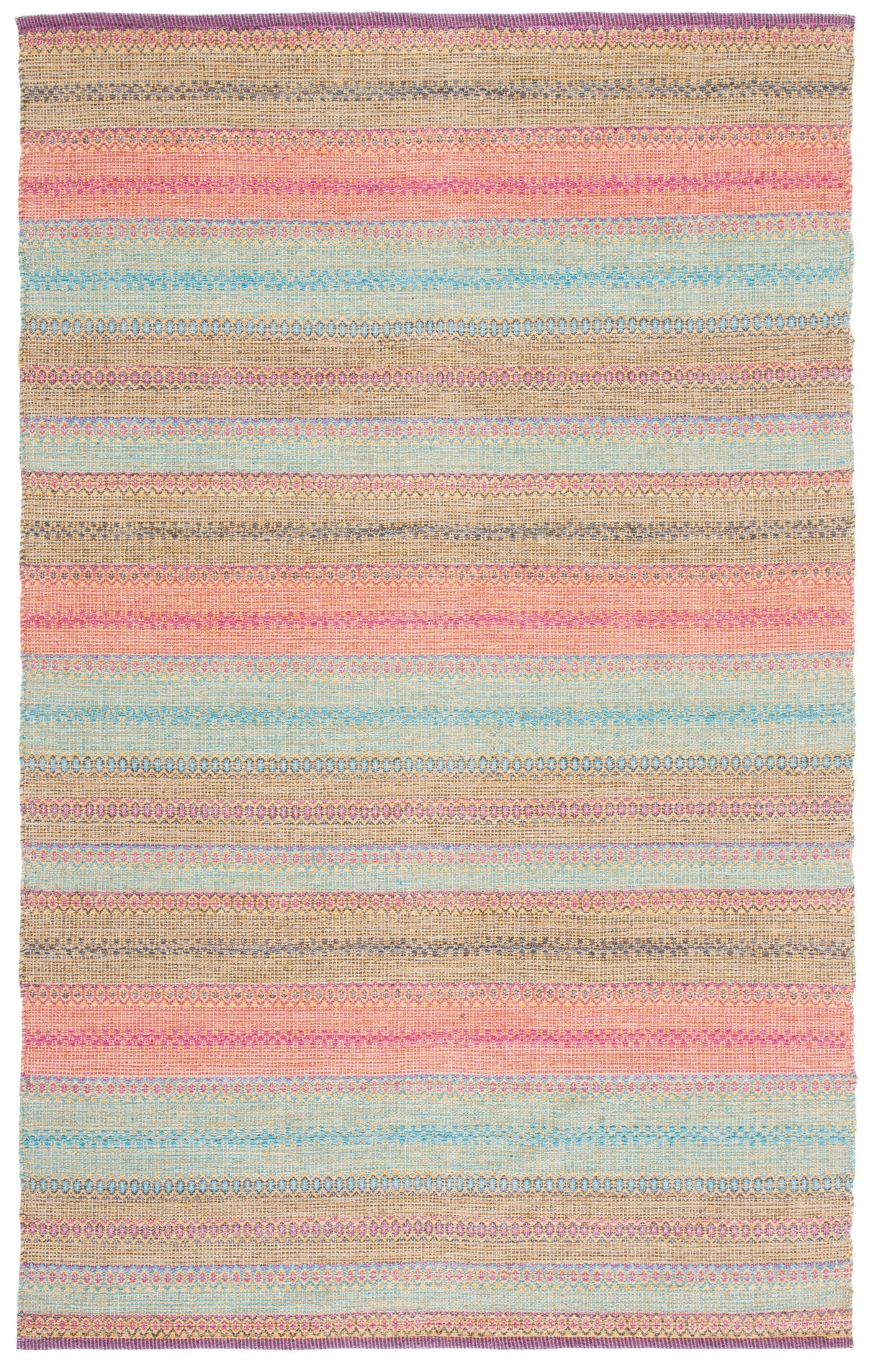 Safavieh Montauk Mtk851U Blue/Pink Rug.