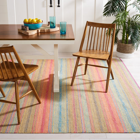 Safavieh Montauk Mtk851U Blue/Pink Rug.