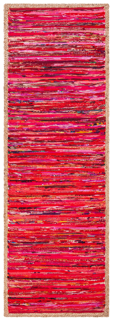 Safavieh Montauk Mtk960Q Red/Natural Area Rug