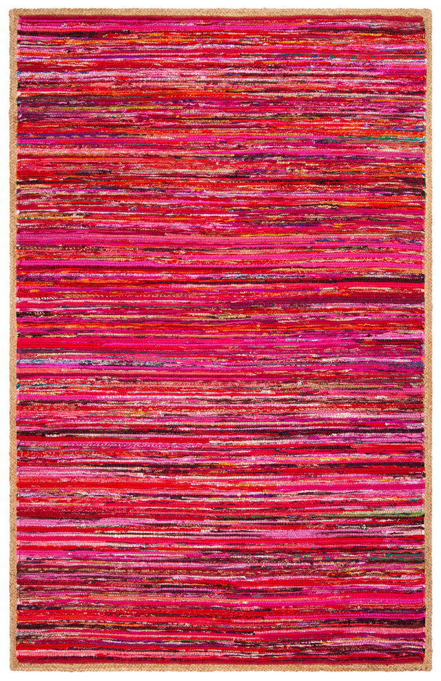 Safavieh Montauk Mtk960Q Red/Natural Area Rug