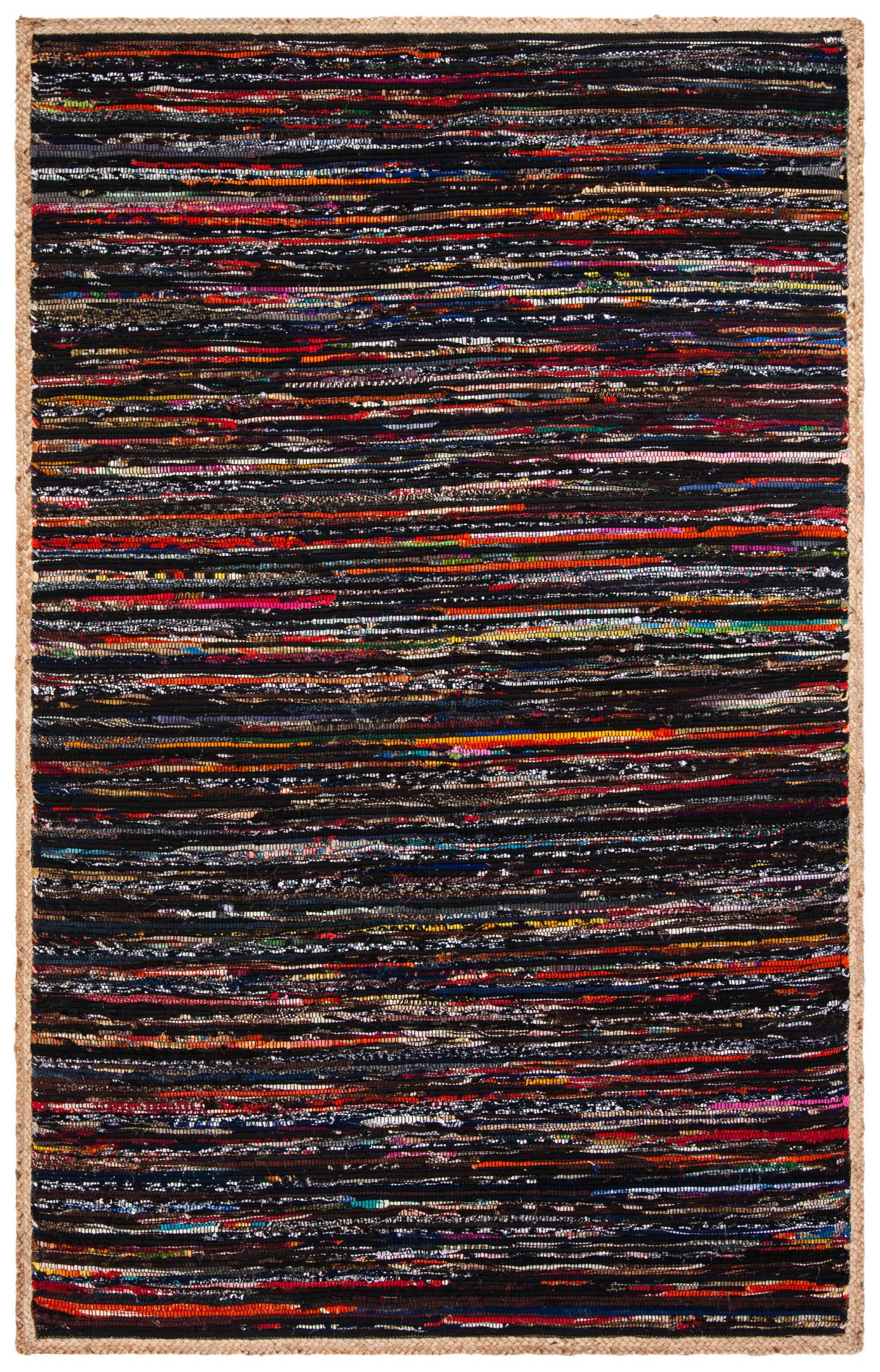 Safavieh Montauk Mtk960Z Black/Natural Area Rug