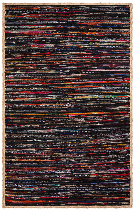 Safavieh Montauk Mtk960Z Black/Natural Area Rug