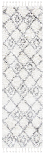 Safavieh Moroccan Tassel Shag Mts335B Ivory/Light Grey Rug.