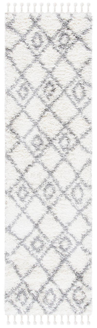 Safavieh Moroccan Tassel Shag Mts335B Ivory/Light Grey Area Rug