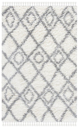 Safavieh Moroccan Tassel Shag Mts335B Ivory/Light Grey Rug.