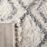 Safavieh Moroccan Tassel Shag Mts335B Ivory/Light Grey Rug.