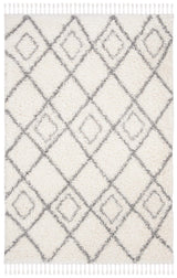 Safavieh Moroccan Tassel Shag Mts335B Ivory/Light Grey Rug.