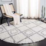 Safavieh Moroccan Tassel Shag Mts335B Ivory/Light Grey Rug.