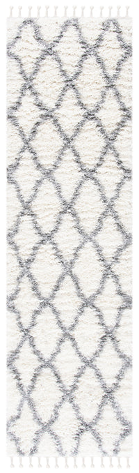 Safavieh Moroccan Tassel Shag Mts358B Ivory/Light Grey Area Rug