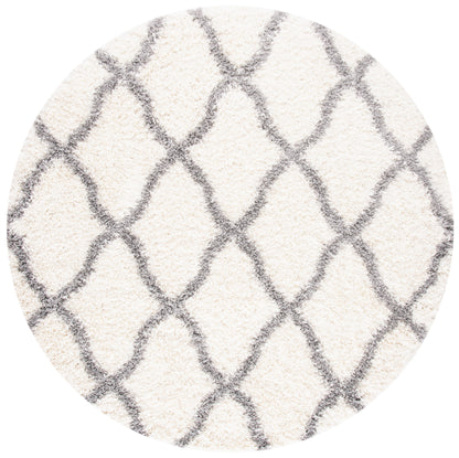 Safavieh Moroccan Tassel Shag Mts358B Ivory/Light Grey Area Rug